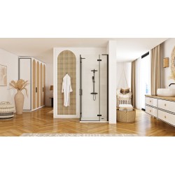 copy of Kabina prysznicowa 80x80 Hugo Rea Black Uchylna