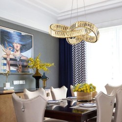 LAMPA SUFITOWA WISZĄCA LED APP1538-CP GOLD