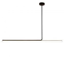 LAMPA SUFITOWA WISZĄCA LED APP1659-CP Black 120cm