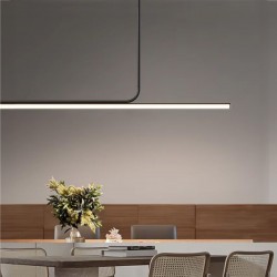 LAMPA SUFITOWA WISZĄCA LED APP1659-CP Black 120cm