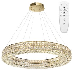 LAMPA SUFITOWA WISZĄCA LED APP1569-CP Gold 80cm