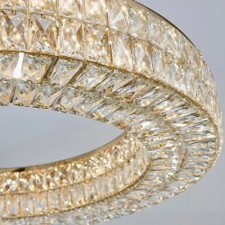 LAMPA SUFITOWA WISZĄCA LED APP1569-CP Gold 80cm