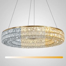 LAMPA SUFITOWA WISZĄCA LED APP1569-CP Gold 80cm
