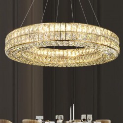 LAMPA SUFITOWA WISZĄCA LED APP1569-CP Gold 80cm