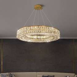 LAMPA SUFITOWA WISZĄCA LED APP1568-CP Gold 60cm