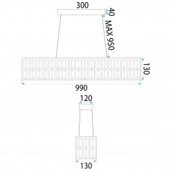 LAMPA SUFITOWA WISZĄCA LED APP1566-CP Gold
