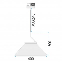 LAMPA SUFITOWA WISZĄCA BLACK APP1670-1CP