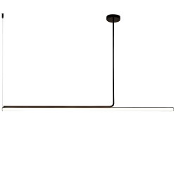LAMPA SUFITOWA WISZĄCA LED APP1660-CP Black 140cm