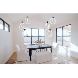 LAMPA WISZĄCA LED G022-3CPR CZARNA