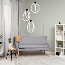 LAMPA WISZĄCA LED G022-3CPR CZARNA