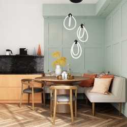 LAMPA WISZĄCA LED G022-3CPR CZARNA