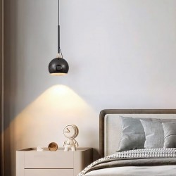 LAMPA SUFITOWA WISZĄCA LED G087-1CP Czarna Metaliczna