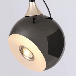 LAMPA SUFITOWA WISZĄCA LED G087-1CP Czarna Metaliczna