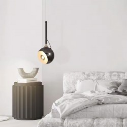 LAMPA SUFITOWA WISZĄCA LED G087-1CP Czarna Metaliczna