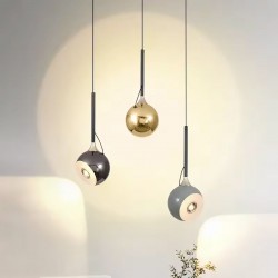 LAMPA SUFITOWA WISZĄCA LED G087-1CP Czarna Metaliczna