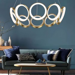 LAMPA WISZĄCA LED APP1800-CP ZŁOTA SZCZOTKOWANA