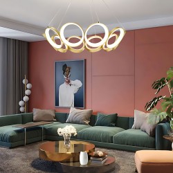 LAMPA WISZĄCA LED APP1800-CP ZŁOTA SZCZOTKOWANA