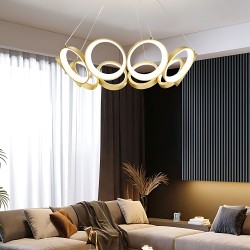 LAMPA WISZĄCA LED APP1800-CP ZŁOTA SZCZOTKOWANA