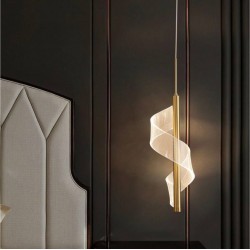 LAMPA SUFITOWA WISZĄCA LED G121-CP GOLD