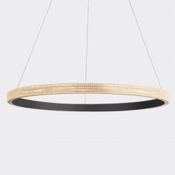 LAMPA SUFITOWA WISZĄCA LED APP1512-CP Black