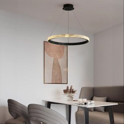 LAMPA SUFITOWA WISZĄCA LED APP1512-CP Black