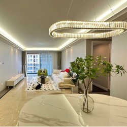 LAMPA WISZĄCA LED APP1508-CP BRUSH GOLD