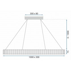 LAMPA WISZĄCA LED APP1508-CP BRUSH GOLD