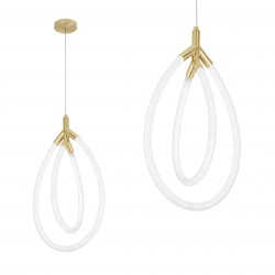 LAMPA WISZĄCA LED G017-CP ZŁOTA