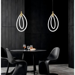 LAMPA WISZĄCA LED G017-CP ZŁOTA