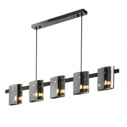 LAMPA WISZĄCA 5-punktowa APP1706-5CP GREY G9