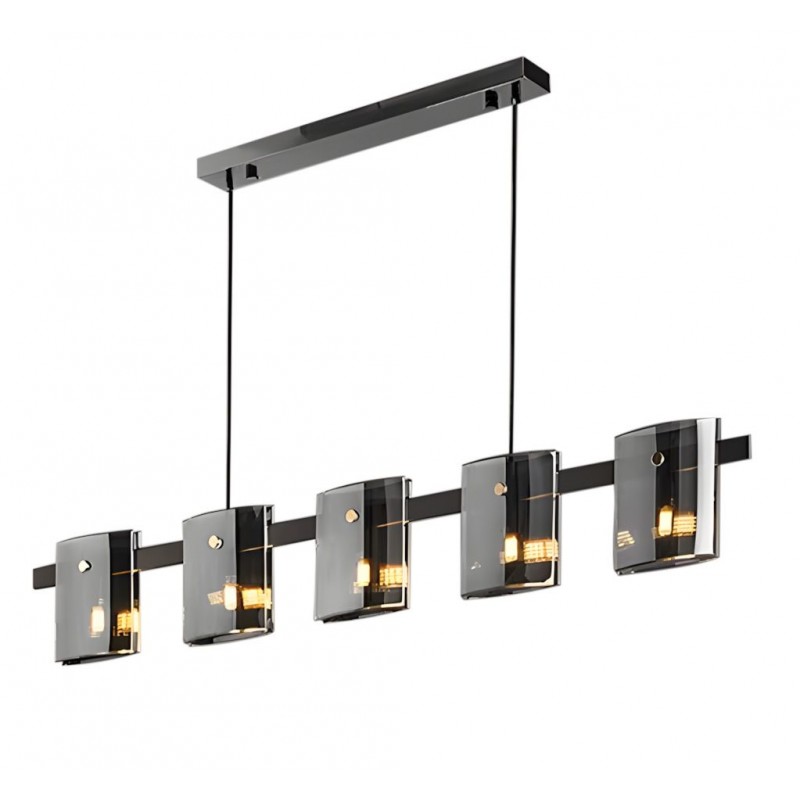 LAMPA WISZĄCA 5-punktowa APP1706-5CP GREY G9