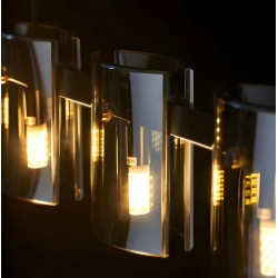 LAMPA WISZĄCA 5-punktowa APP1706-5CP GREY G9