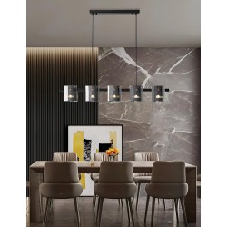 LAMPA WISZĄCA 5-punktowa APP1706-5CP GREY G9