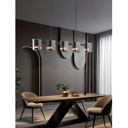 LAMPA WISZĄCA 5-punktowa APP1706-5CP GREY G9