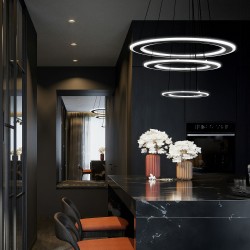 LAMPA WISZĄCA LED G040-3CP CZARNA