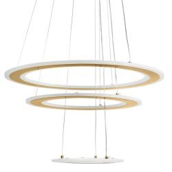 LAMPA SUFITOWA WISZĄCA LED G041-3CP Szczotkowane Złoto