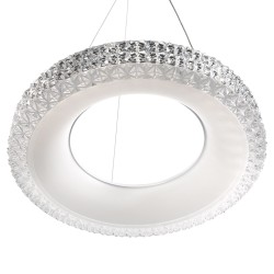 LAMPA WISZĄCA LED MS001-CP Różowe Złoto 40cm