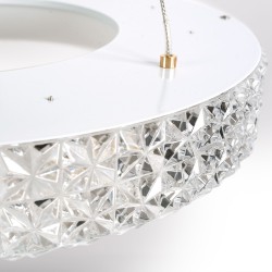 LAMPA WISZĄCA LED MS001-CP Różowe Złoto 40cm