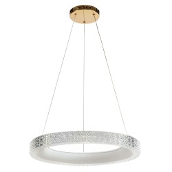 LAMPA WISZĄCA LED MS002-CP Różowe Złoto 60cm