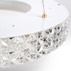 LAMPA WISZĄCA LED MS002-CP Różowe Złoto 60cm