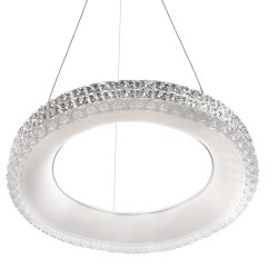 LAMPA WISZĄCA LED MS002-CP Różowe Złoto 60cm