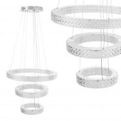 LAMPA WISZĄCA LED KRYSZTAŁOWA MS008-CP Chrom