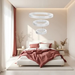 LAMPA WISZĄCA LED KRYSZTAŁOWA MS008-CP Chrom