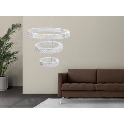 LAMPA WISZĄCA LED KRYSZTAŁOWA MS008-CP Chrom