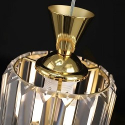 LAMPA SUFITOWA WISZĄCA EBT026-3CP ZŁOTA