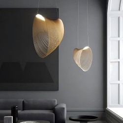 LAMPA LED WISZĄCA LHJ054-1CP DREWNO