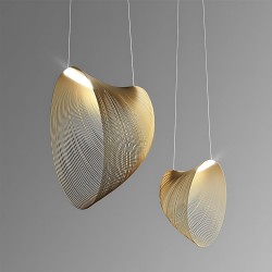 LAMPA LED WISZĄCA LHJ054-1CP DREWNO