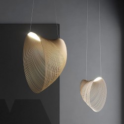 LAMPA LED WISZĄCA LHJ055-1CP DREWNO