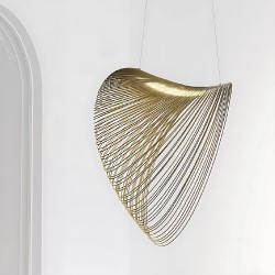 LAMPA LED WISZĄCA LHJ055-1CP DREWNO