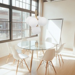 LAMPA SUFITOWA WISZĄCA ZŁOTA APP1574-5CP